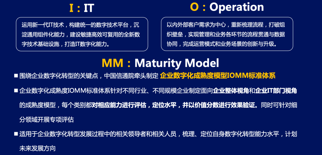 企业数字化成熟度模型IOMM标准